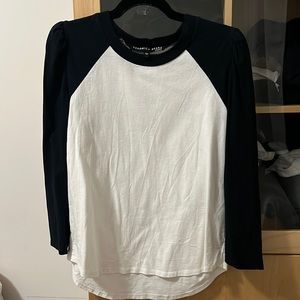 Veronica Beard Jean 3/4 baseball tee